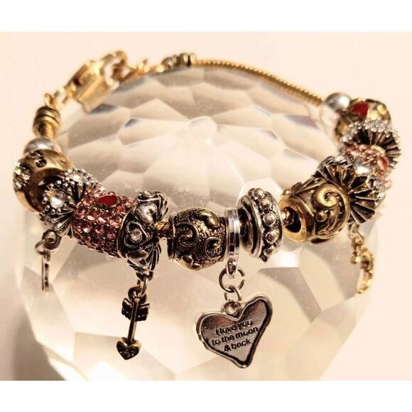 Landau, I Love You to the Moon and Back Charm Bracelet, NWT - Picture 6 of 6